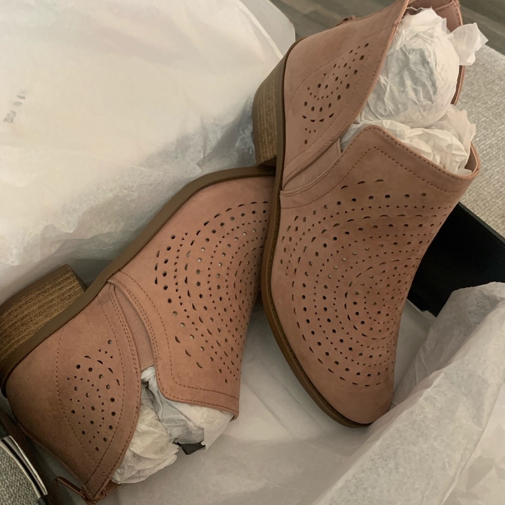 Torrid Perforated Ankle Bootie size 10.5w
